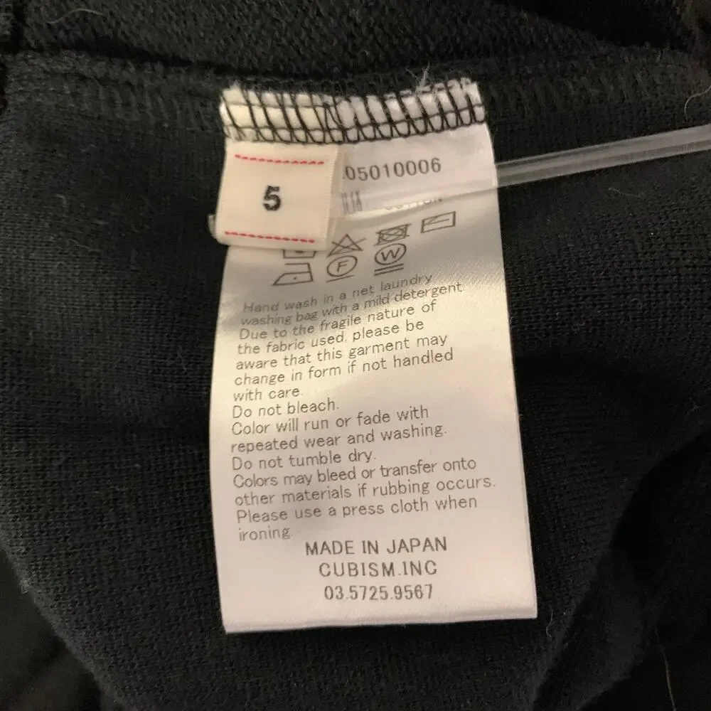 VISVIM Size XL Black Wash Cotton Hoodie Sweatshirt - Picture 6 of 7